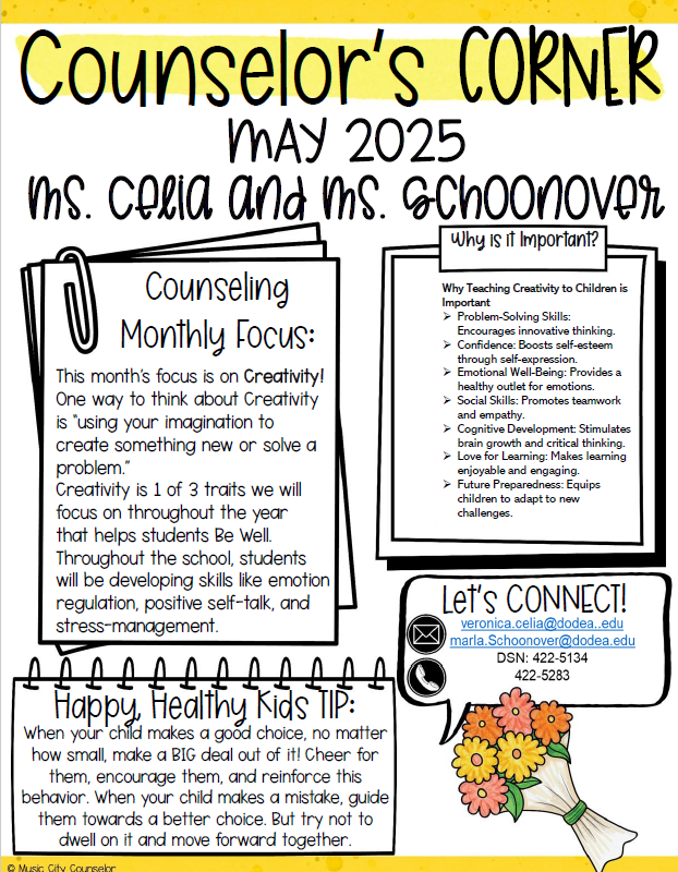 Counselor Newsletter May